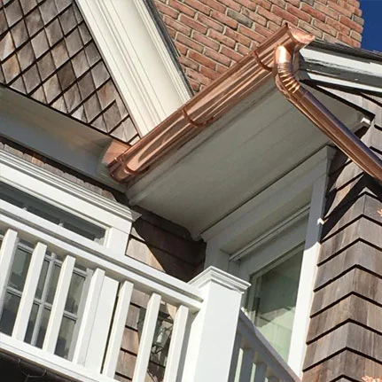 copper gutter installation Roslyn Heights ny